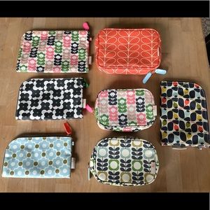 Lot of Orla Kiely for Target cosmetic pouches